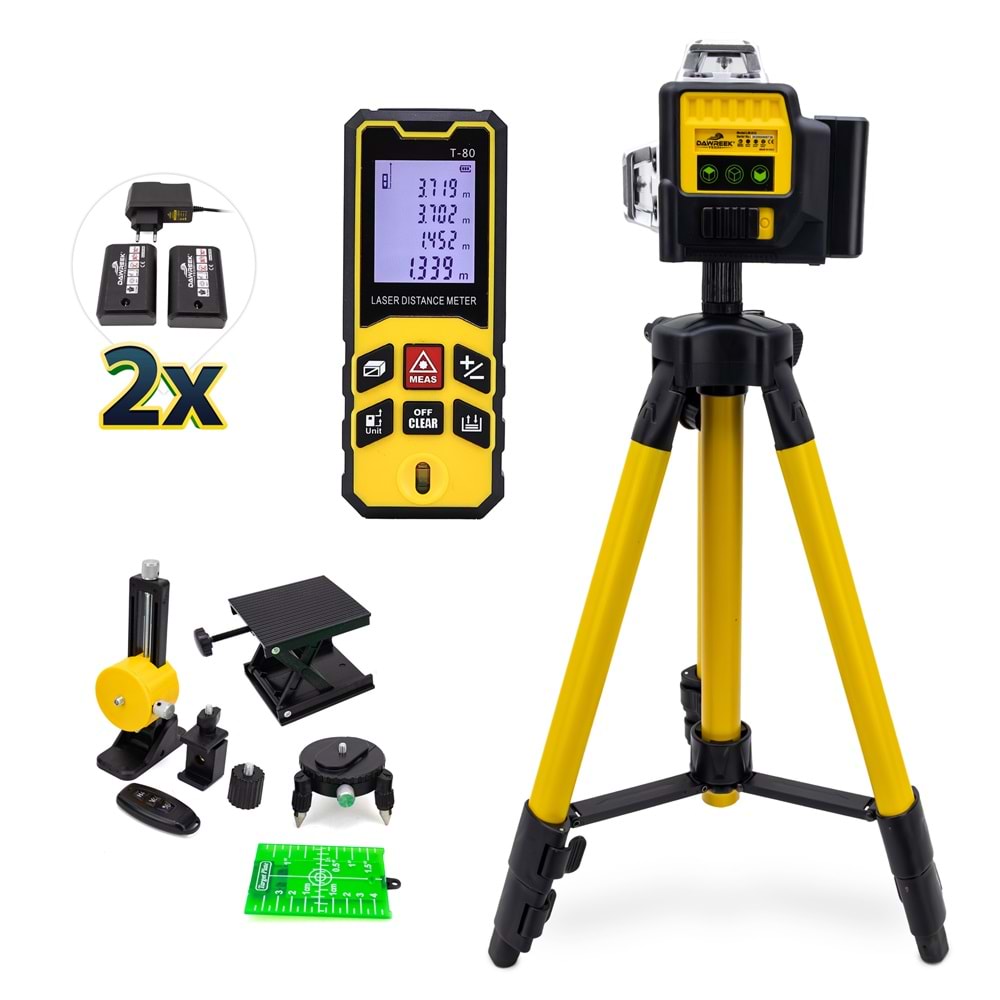 Lazer Terazi + Lazer Metre + Tripot DW12