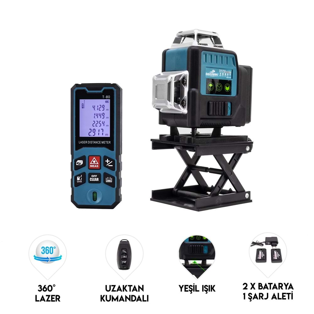 LAZER TERAZİ + LAZER METRE & TRİPOT MK16