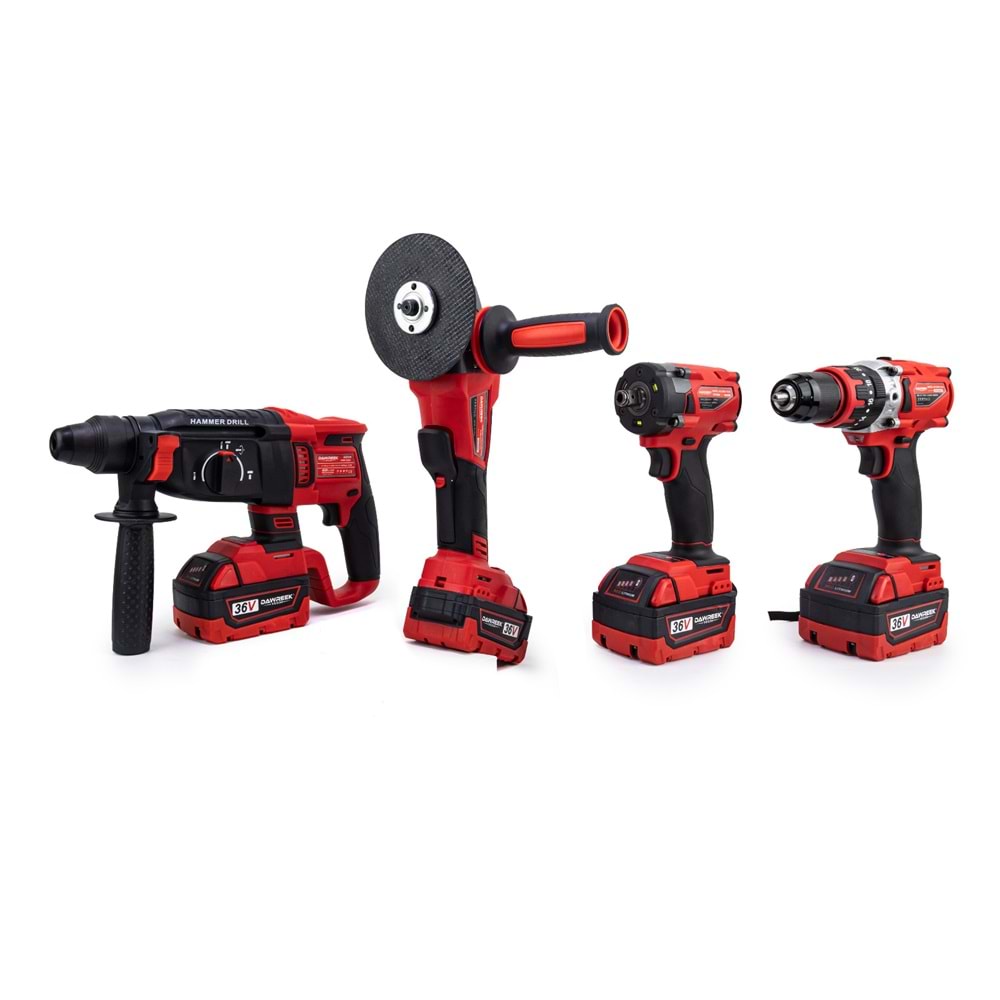 DÖRTLÜ SET MW350R (13mm Ç.Mandren+S.Sıkma+Ş.Spral+Ş.Hilti)