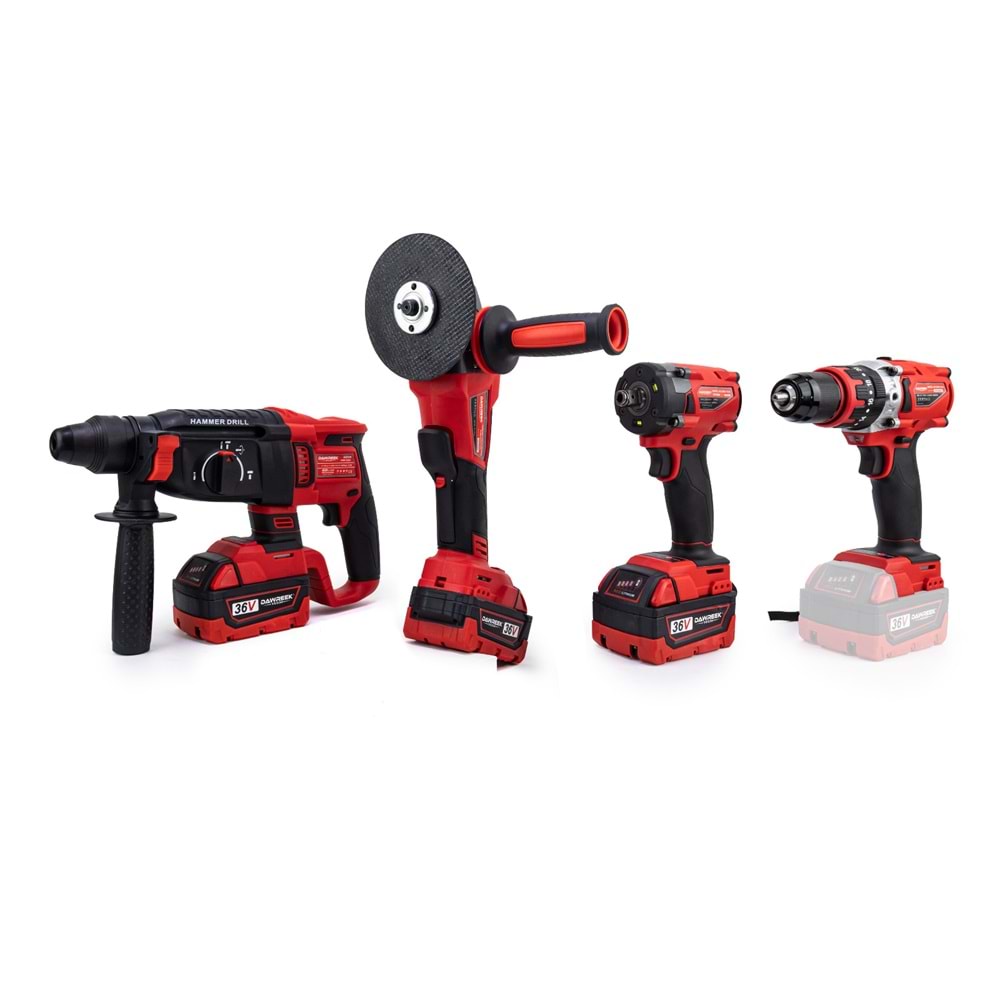 DÖRTLÜ SET MW350R (13mm Ç.Mandren+S.Sıkma+Ş.Spral+Ş.Hilti)