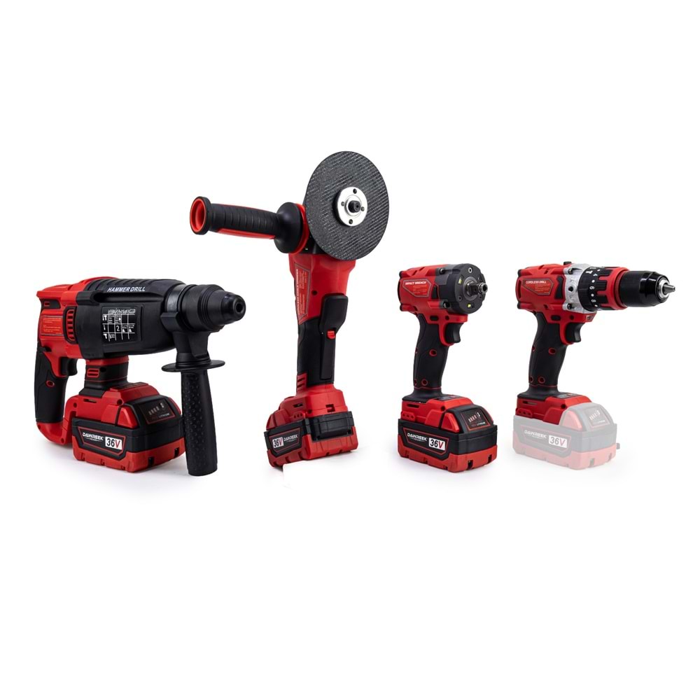 DÖRTLÜ SET MW350R (13mm Ç.Mandren+S.Sıkma+Ş.Spral+Ş.Hilti)