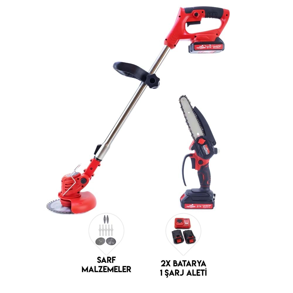 ŞARJLI TIRPAN+TESTERE RED