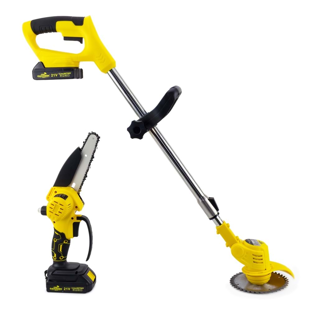 Şarjlı Tırpan + Testere YELLOW