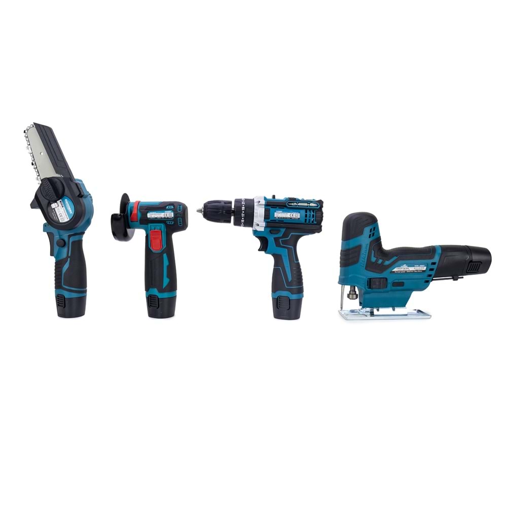 DÖRTLÜ SET MKY (Mini testere+ avuç taşlama+akülü vidalama+dekupaj)