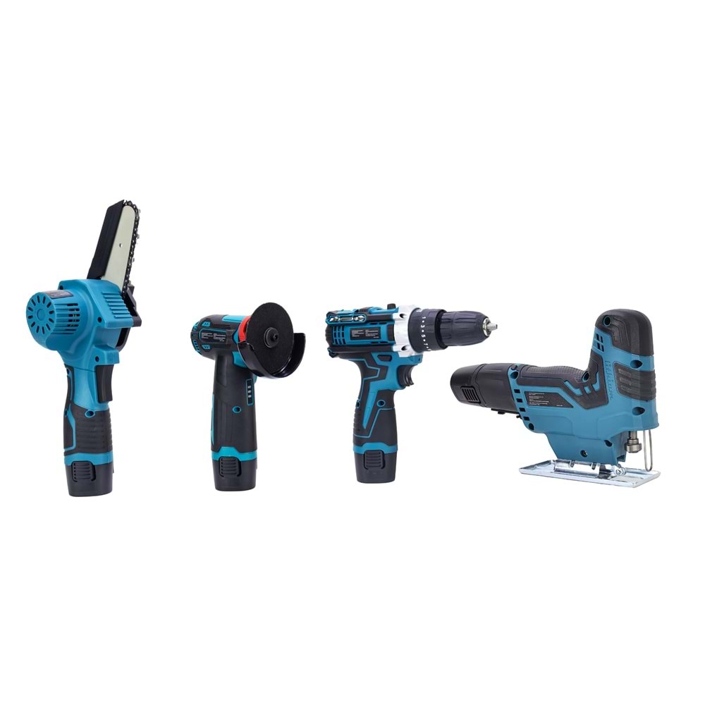 DÖRTLÜ SET MKY (Mini testere+ avuç taşlama+akülü vidalama+dekupaj)