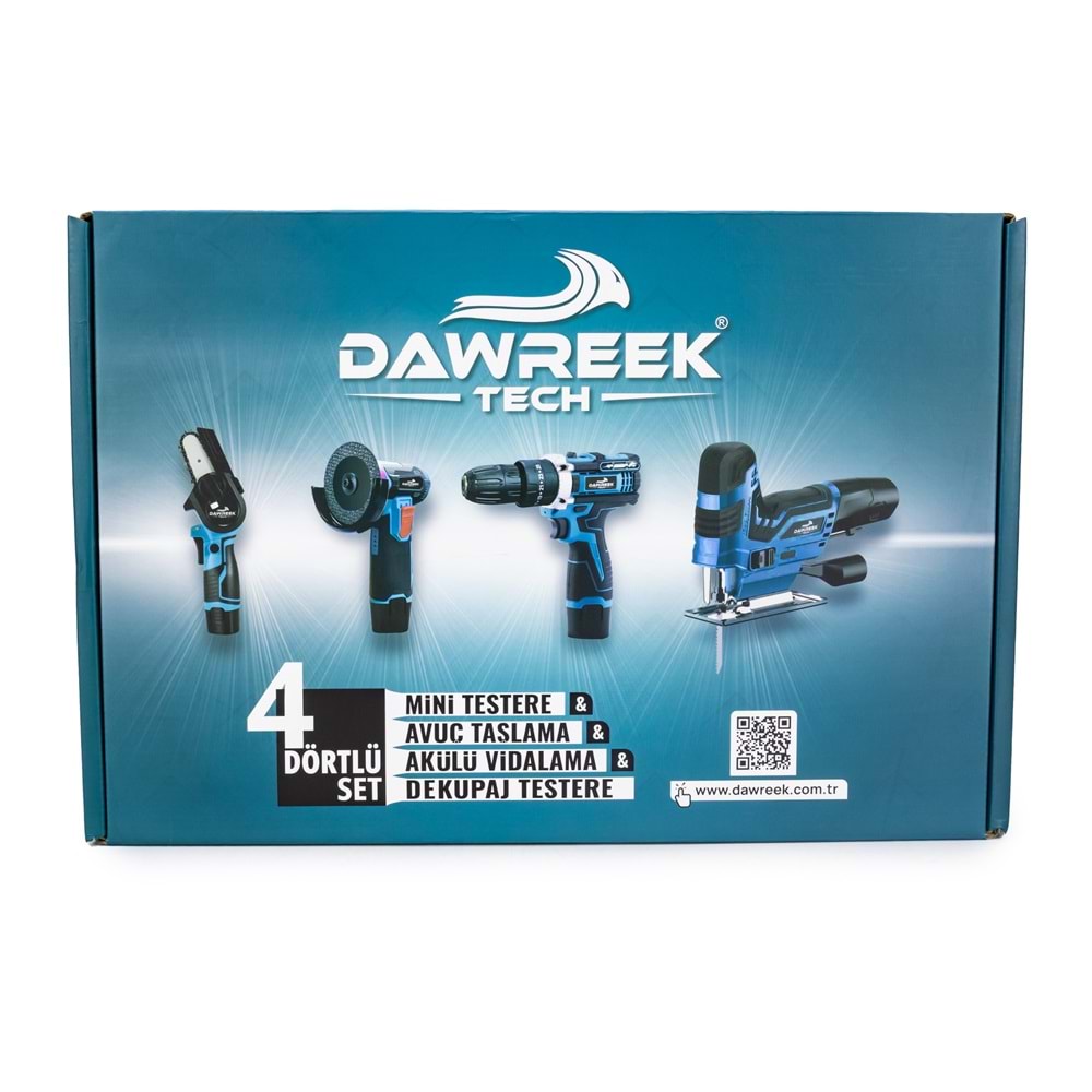 DÖRTLÜ SET MKY (Mini testere+ avuç taşlama+akülü vidalama+dekupaj)