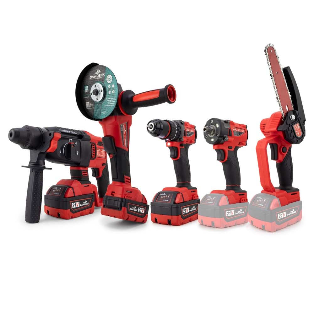 Beşli set MW350R (10mm Ç.Mandren+S.Sıkma+Ş.Spral+Ş.Hilti+Budama)