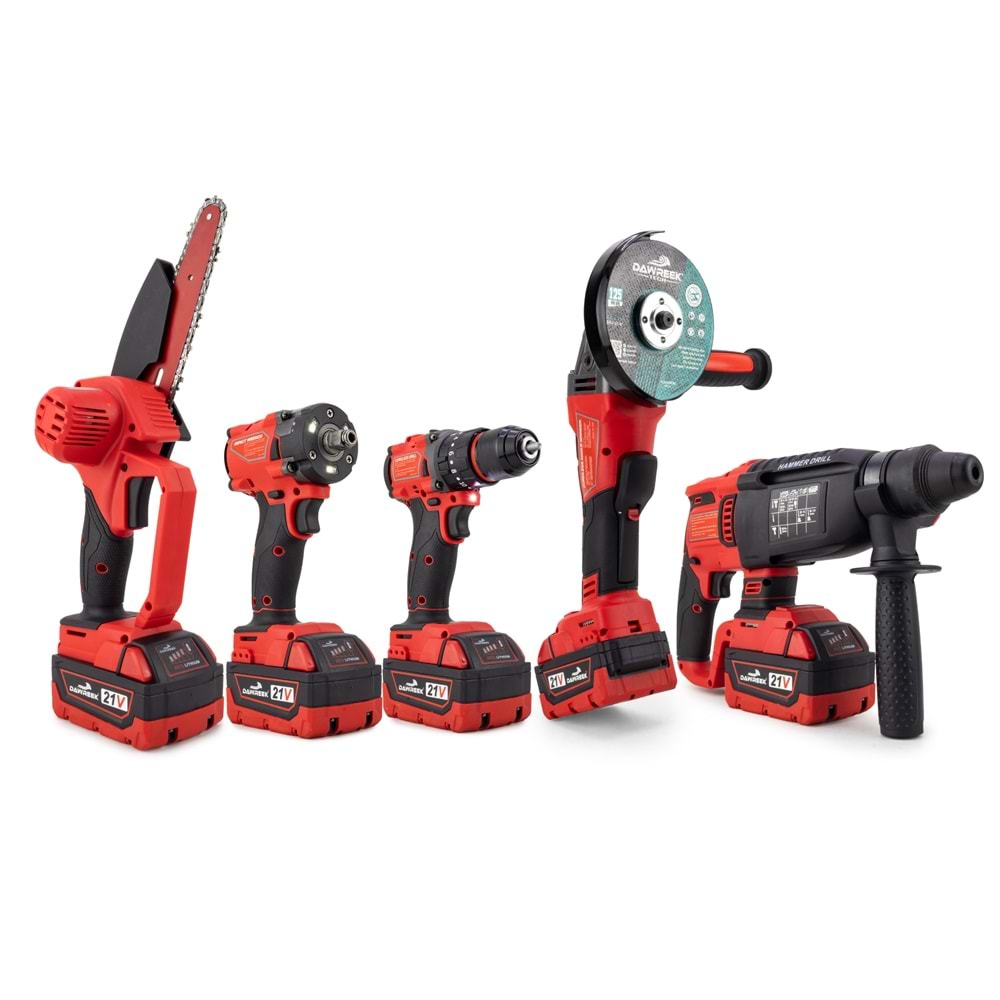 Beşli set MW350R (10mm Ç.Mandren+S.Sıkma+Ş.Spral+Ş.Hilti+Budama)