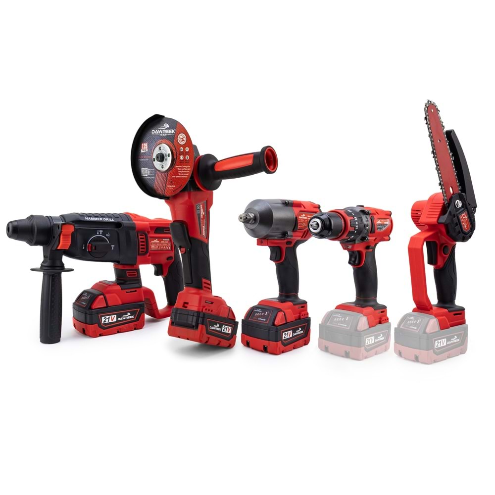 Beşli set MW600R (13mm Ç.Mandren+S.Sıkma+Ş.Spral+Ş.Hilti+Budama)