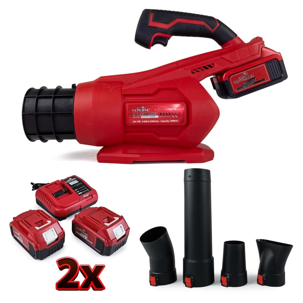 Turbo Üfleme Fan KIRMIZI