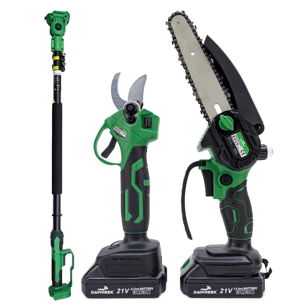 Teleskopik 2.5m + İkili Budama Seti HT21