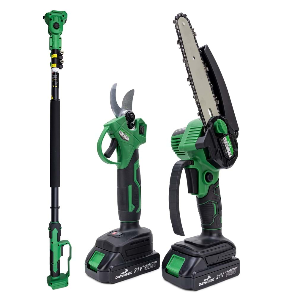 Teleskopik 2.5m + İkili Budama Seti HT21