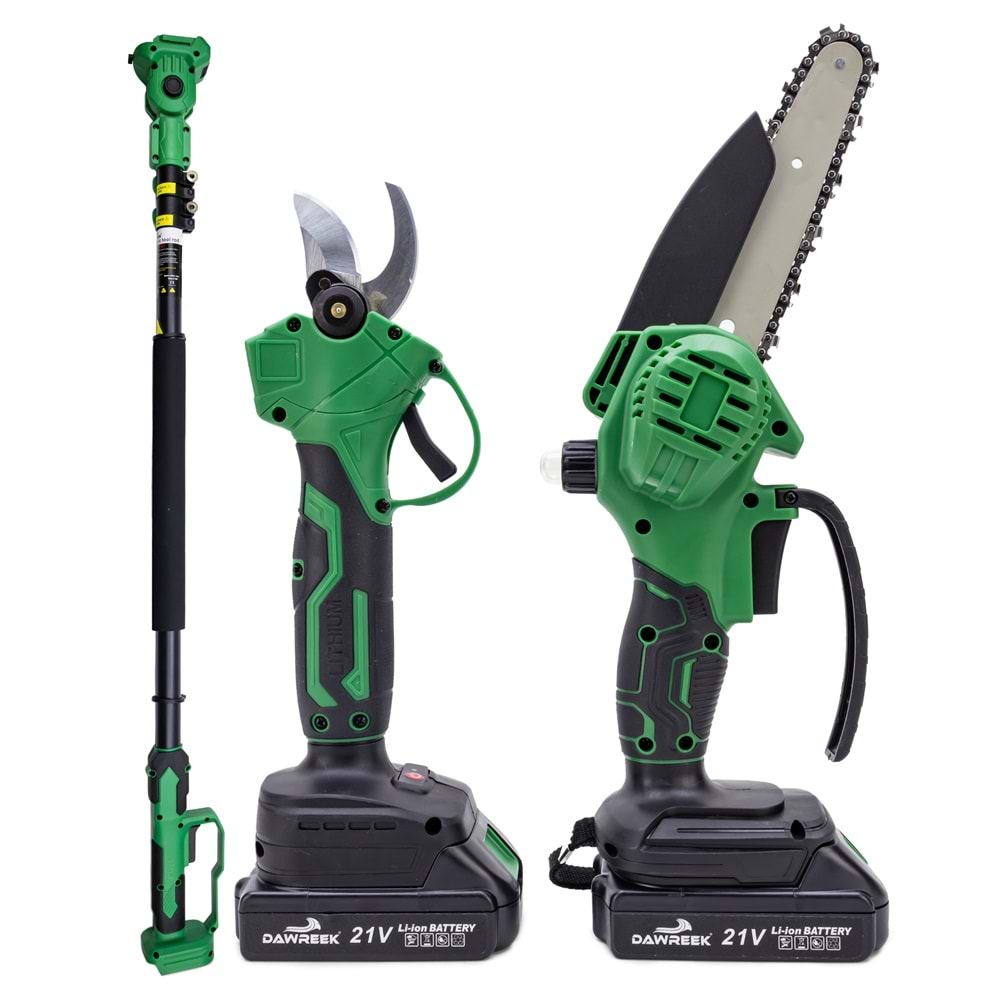 Teleskopik 2.5m + İkili Budama Seti HT21