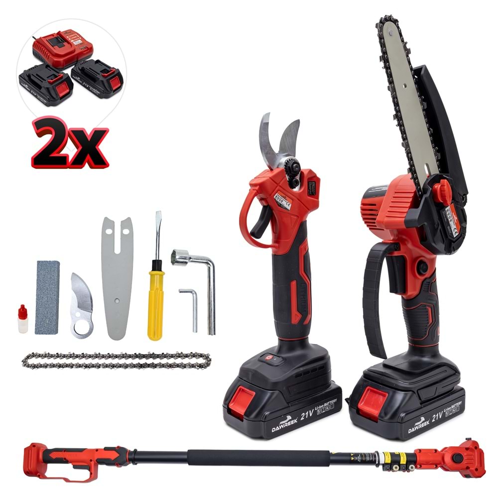 Teleskopik 2.5m + İkili Budama Seti MW21