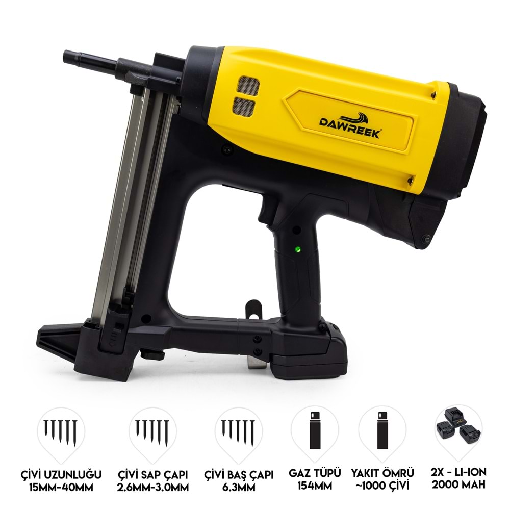 Çivi Tabancası DW (Gazlı+Batarya)