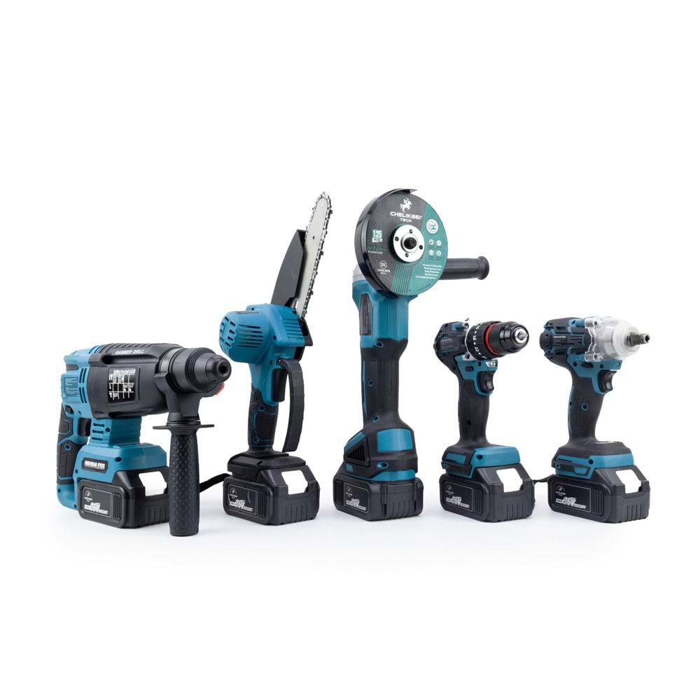 CHELİKBEİ Beşli Set MK350 (Budama testeresi 10mm Ç.MANDREN+S.SIKMA+Ş.SPRAL+Ş.HİLTİ)