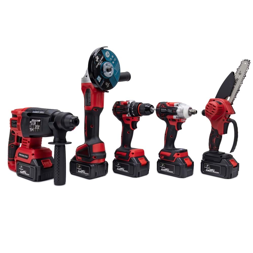 CHELİKBEI Beşli Set MW350R (10mm Ç.Mandren+S.Sıkma+Ş.Spral+Ş.Hilti+Budama)