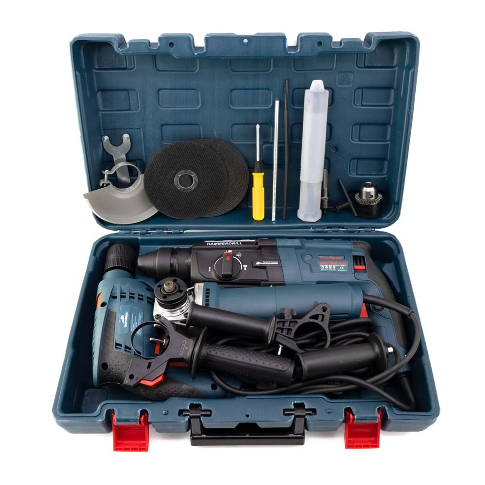 Üçlü Set Kablolu (2-28 Hilti+115mm Spral+13mm Vidalama)