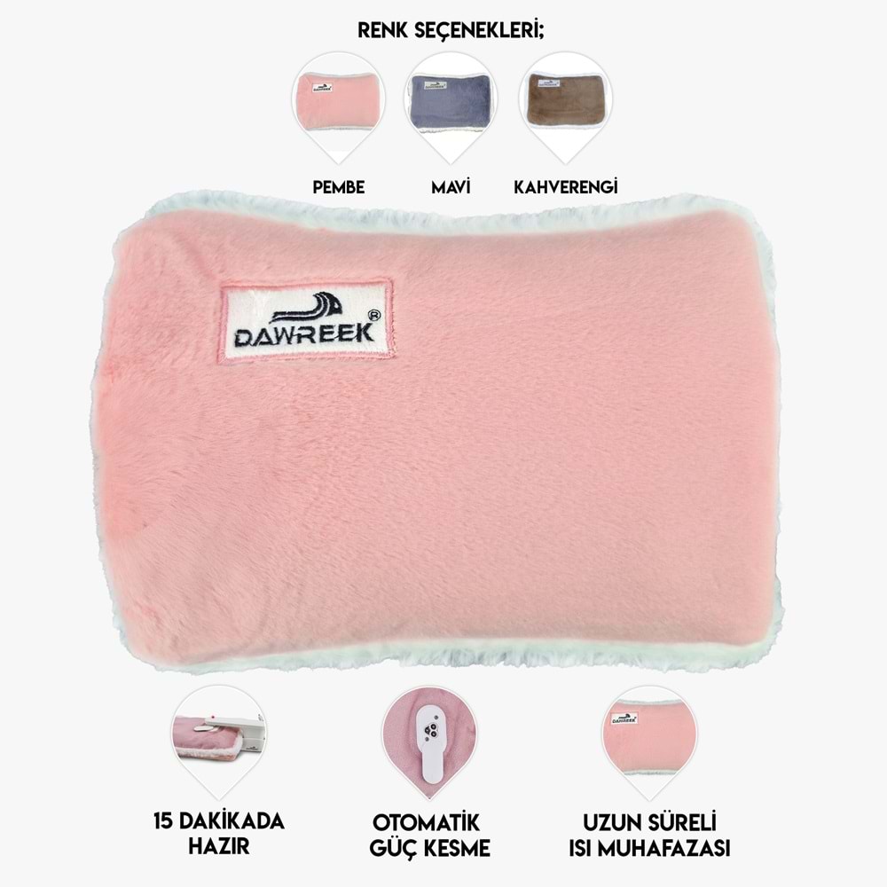 ELEKTRİKLİ SICAK SU TORBASI PİNK