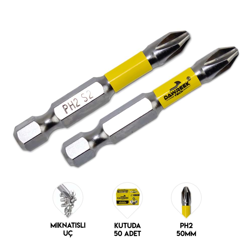 Yuvarlak Yıldız Bist Uç PH2/50MM