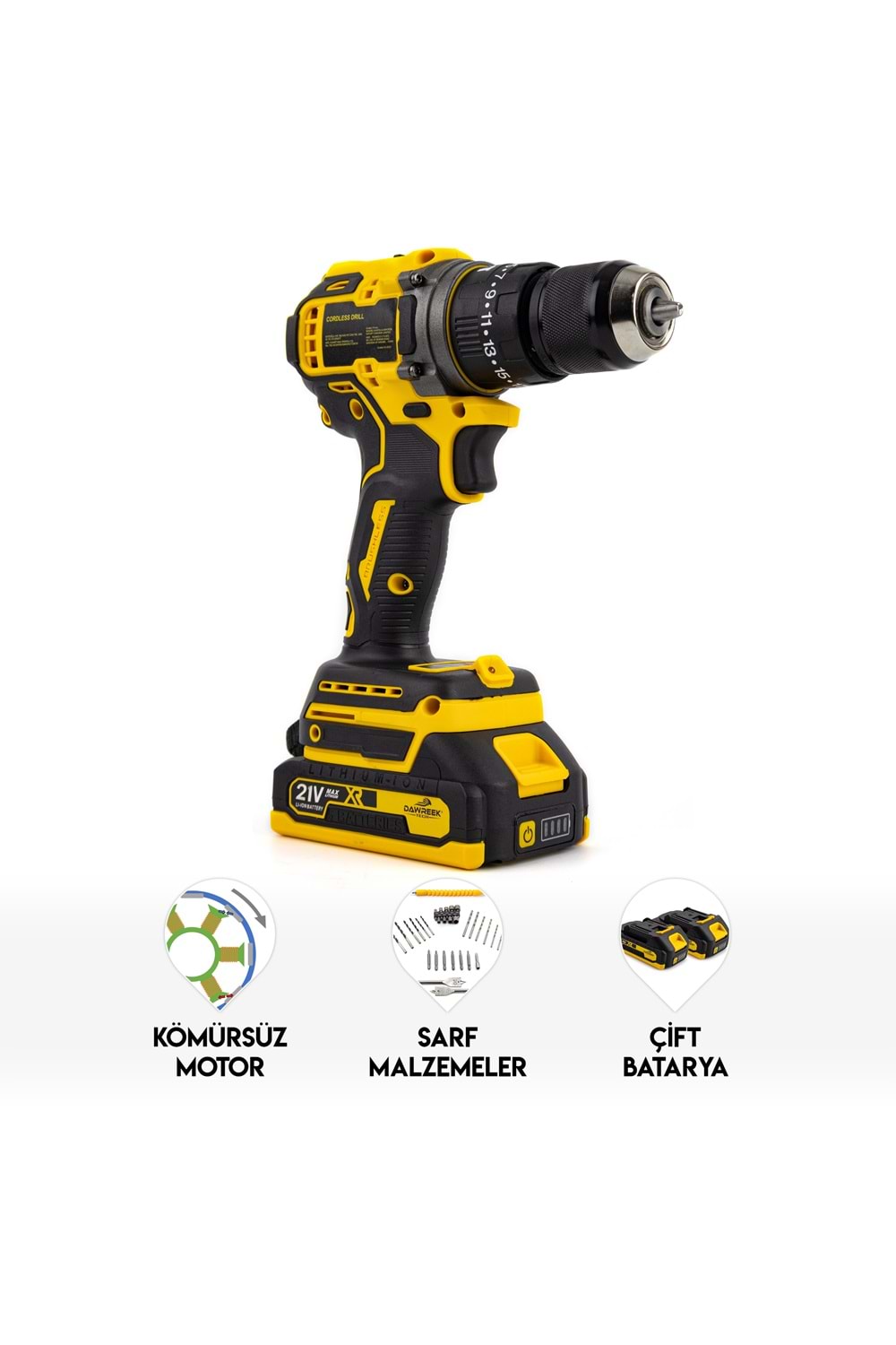 10mm Yellow Kömürsüz Vidalama