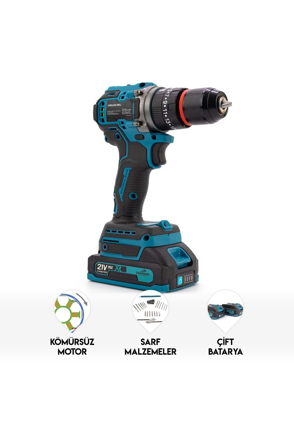 10mm Blue1 Kömürsüz Vidalama