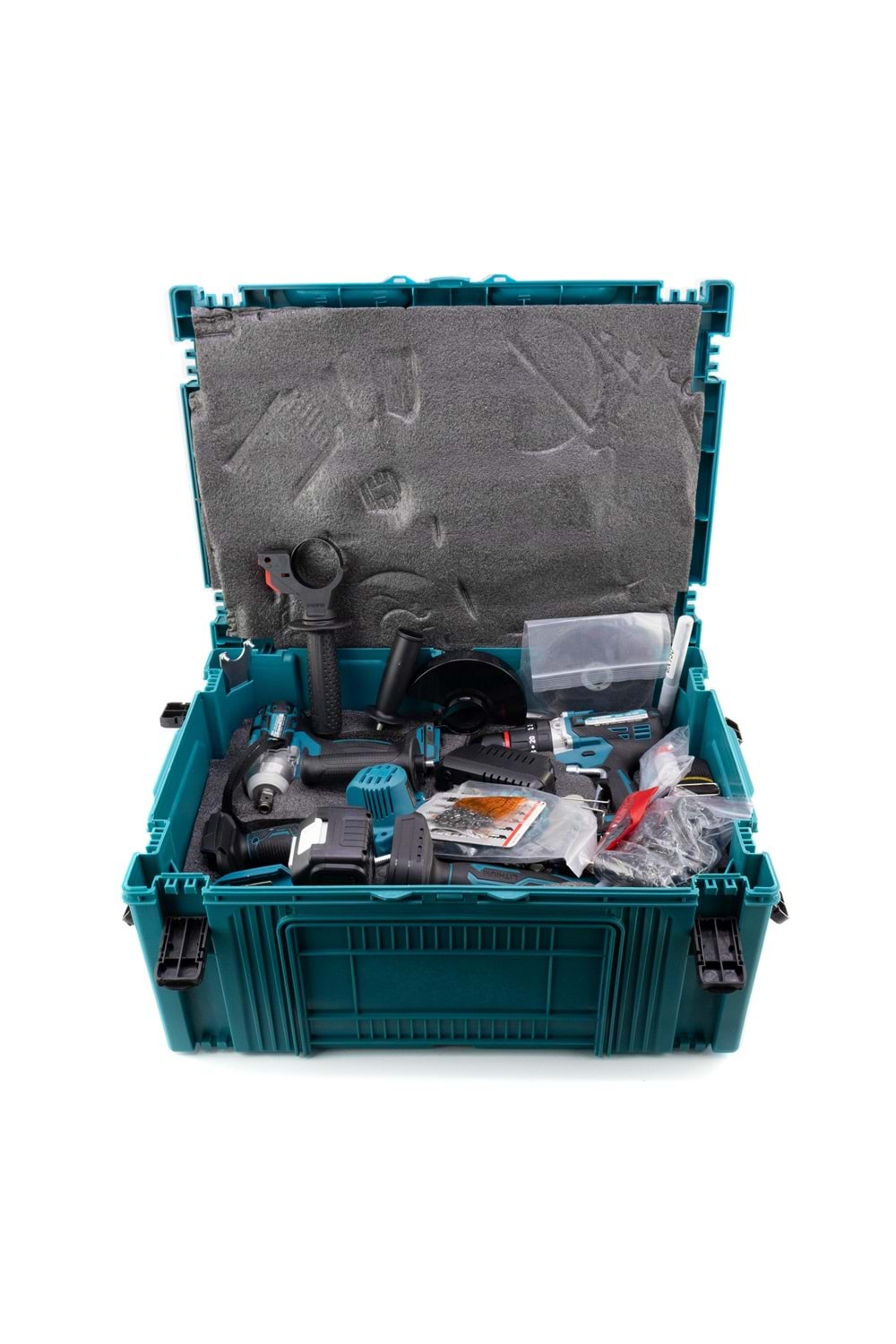 Sekizli Set DBML (LED Aydınlatma+ Ş.Hilti+Ş.spral+S.Sıkma+13mm Ç.Mandren+Ş.Dekupaj+Budama Testeresi+Bağ Makas)