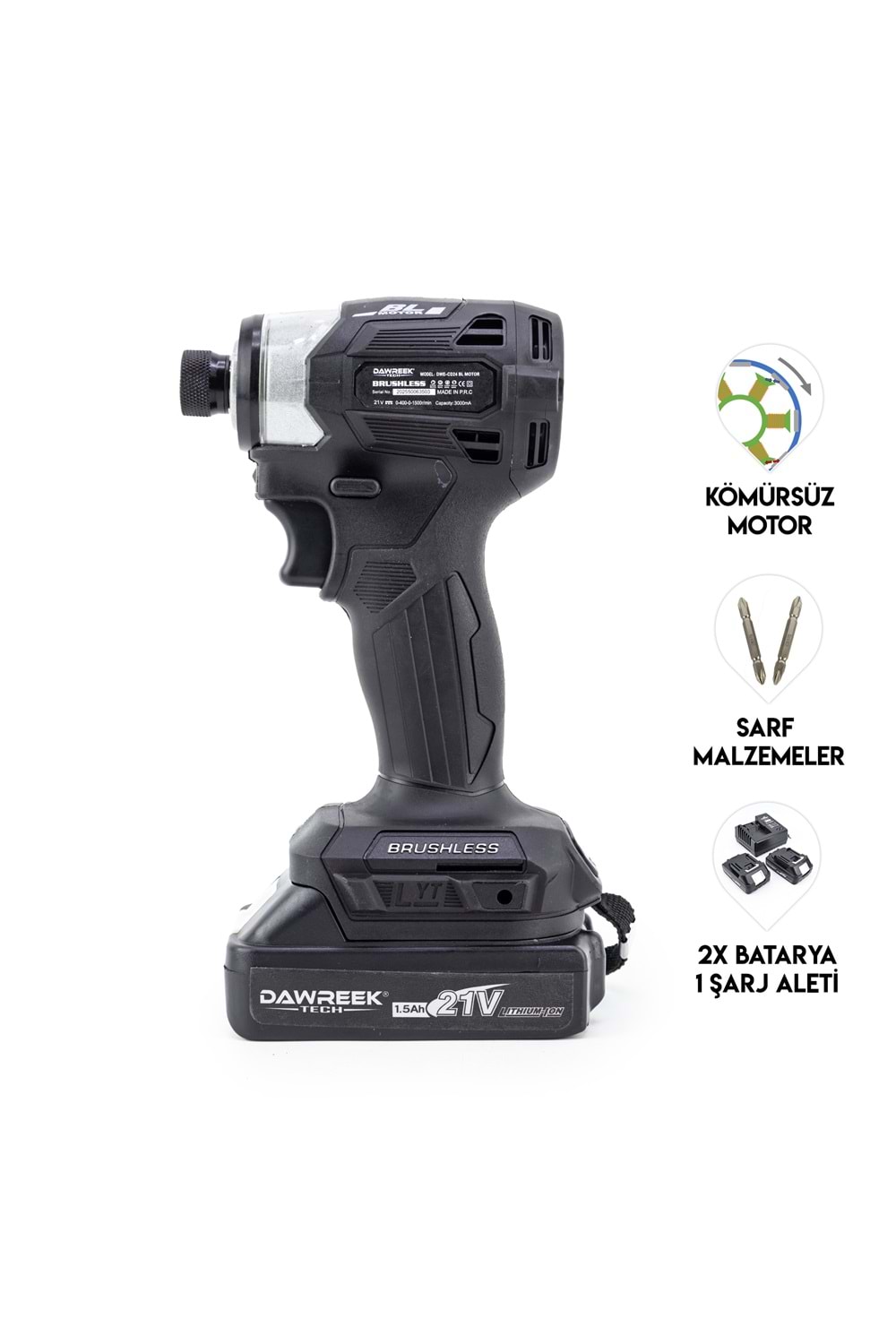 Torklu Vidalama BLACK
