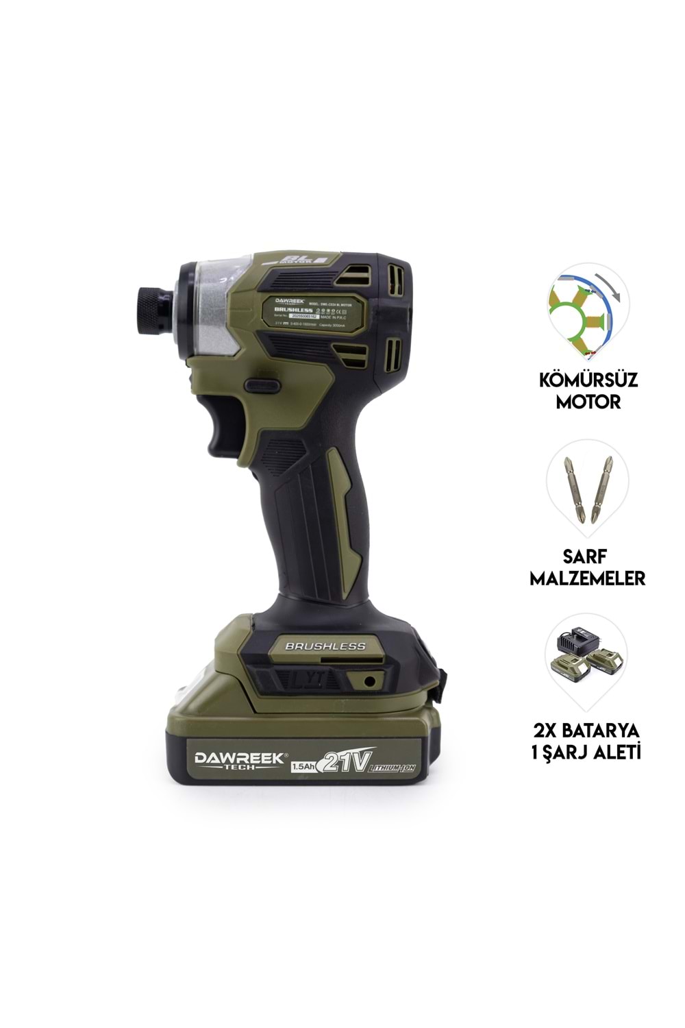 Torklu Vidalama LIGHT GREEN