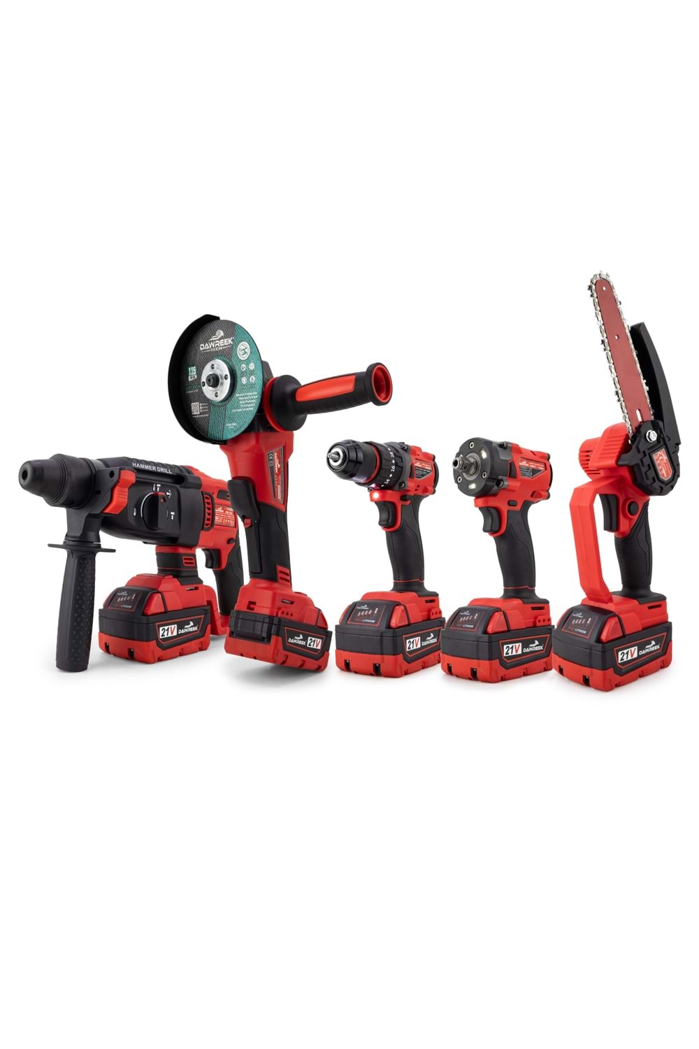 Beşli set MW350R (10mm Ç.Mandren+S.Sıkma+Ş.Spral+Ş.Hilti+Budama)