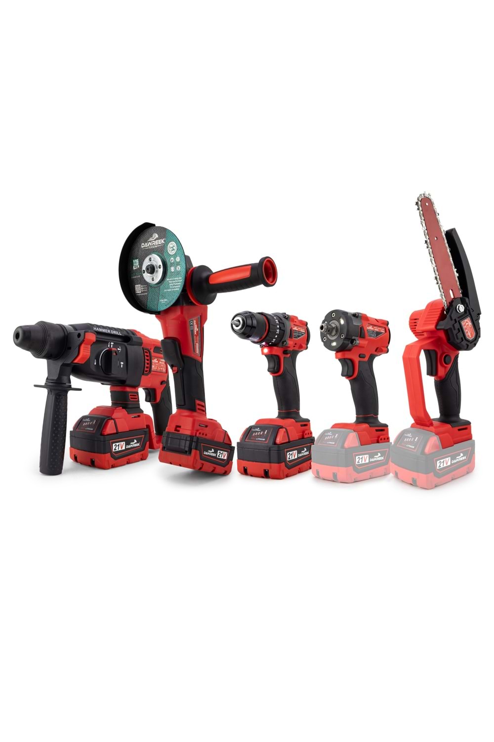 Beşli set MW350R (10mm Ç.Mandren+S.Sıkma+Ş.Spral+Ş.Hilti+Budama)
