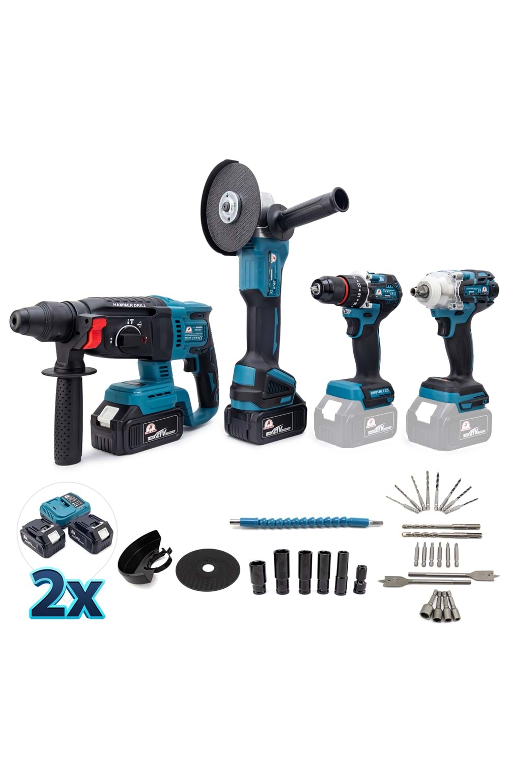 CHELIKBEI Dörtlü Set MK350 (10mm Ç.MANDREN+S.SIKMA+Ş.SPRAL+Ş.HİLTİ)