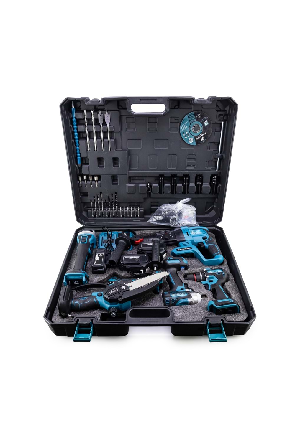 CHELIKBEI Altılı Set (Budama testeresi +Bağ makası + 13mm Ç.Mandren+S.Sıkma+Ş.Spral+Ş.Hilti)