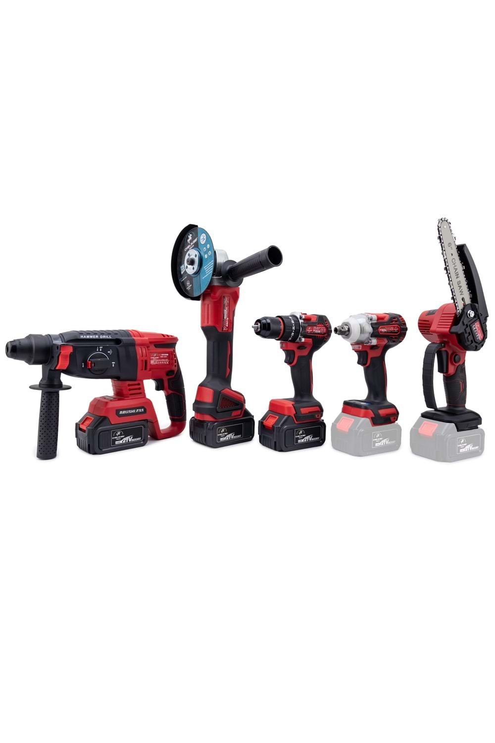CHELİKBEI Beşli Set MW350 (10mm Ç.Mandren+S.Sıkma+Ş.Spral+Ş.Hilti+Budama)