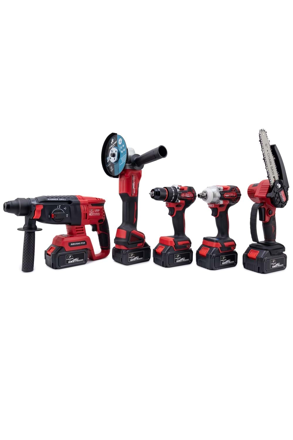 CHELİKBEI Beşli Set MW350 (10mm Ç.Mandren+S.Sıkma+Ş.Spral+Ş.Hilti+Budama)