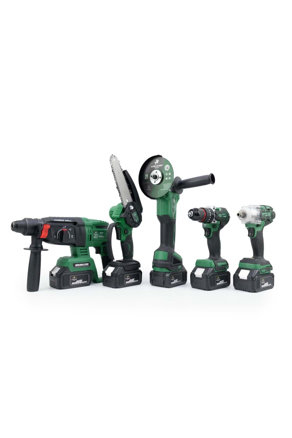 CHELİKBEİ Beşli Set HT350 (Budama Testeresi 10mm Ç.Mandren+S.Sıkma+Ş.Spral+Ş.Hilti)