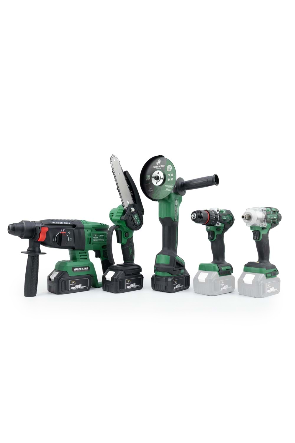 CHELİKBEİ Beşli Set HT350 (Budama Testeresi 10mm Ç.Mandren+S.Sıkma+Ş.Spral+Ş.Hilti)
