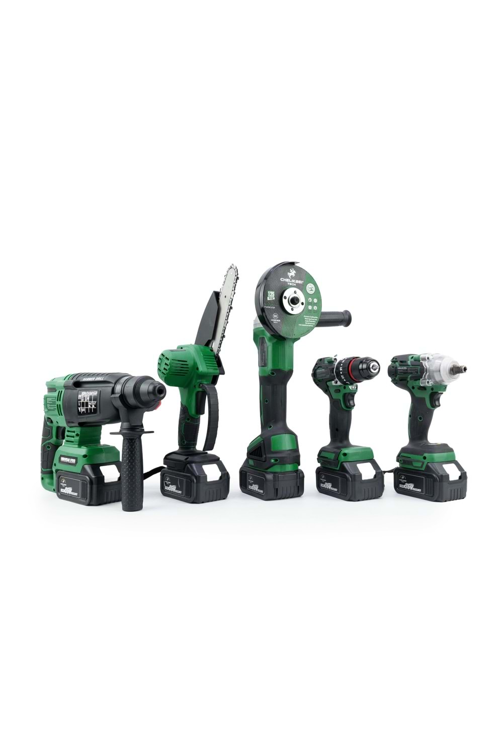 CHELİKBEİ Beşli Set HT350 (Budama Testeresi 10mm Ç.Mandren+S.Sıkma+Ş.Spral+Ş.Hilti)