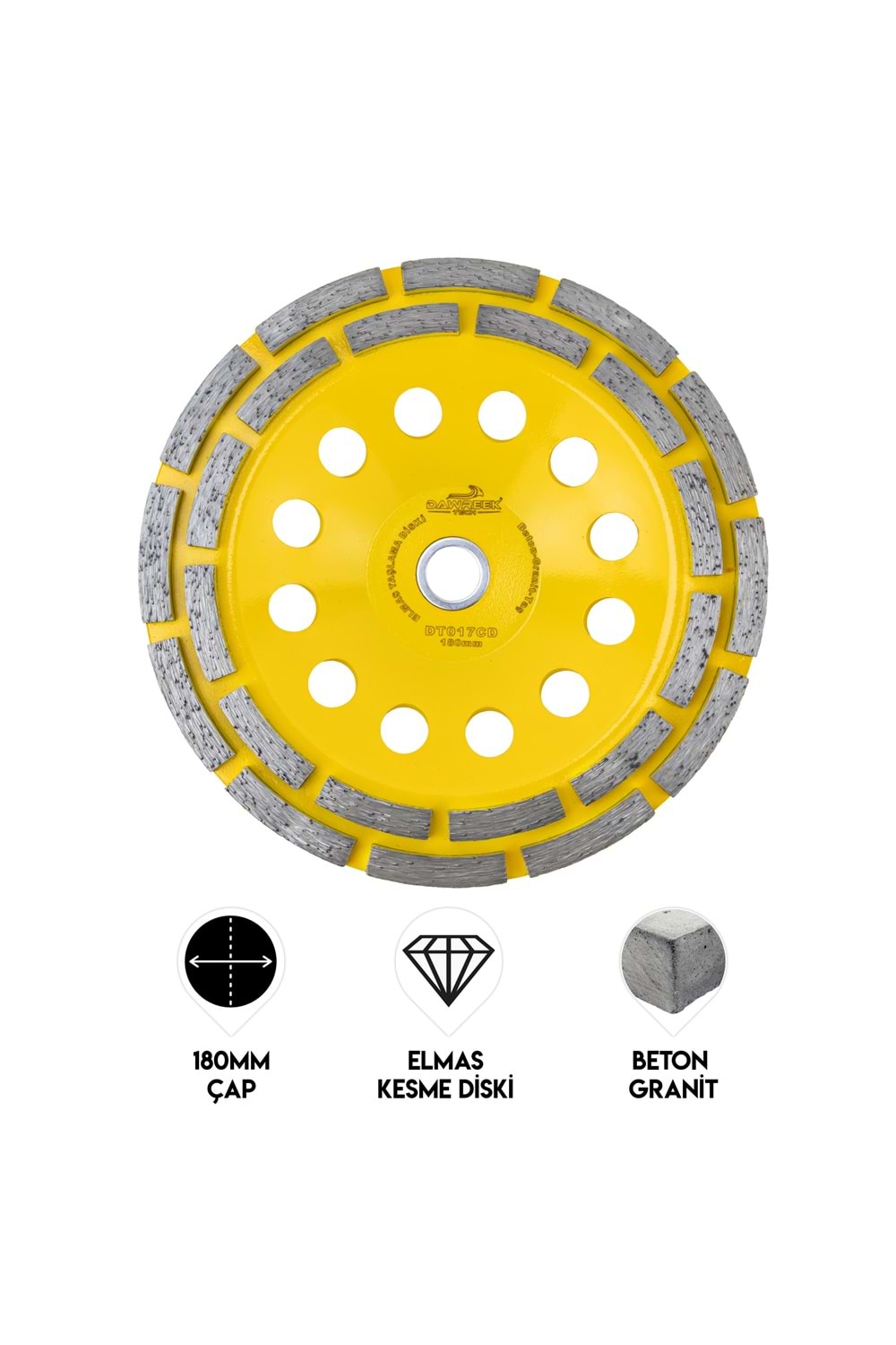 180mm Segmentli Turbo Elmas Taşlama Diski