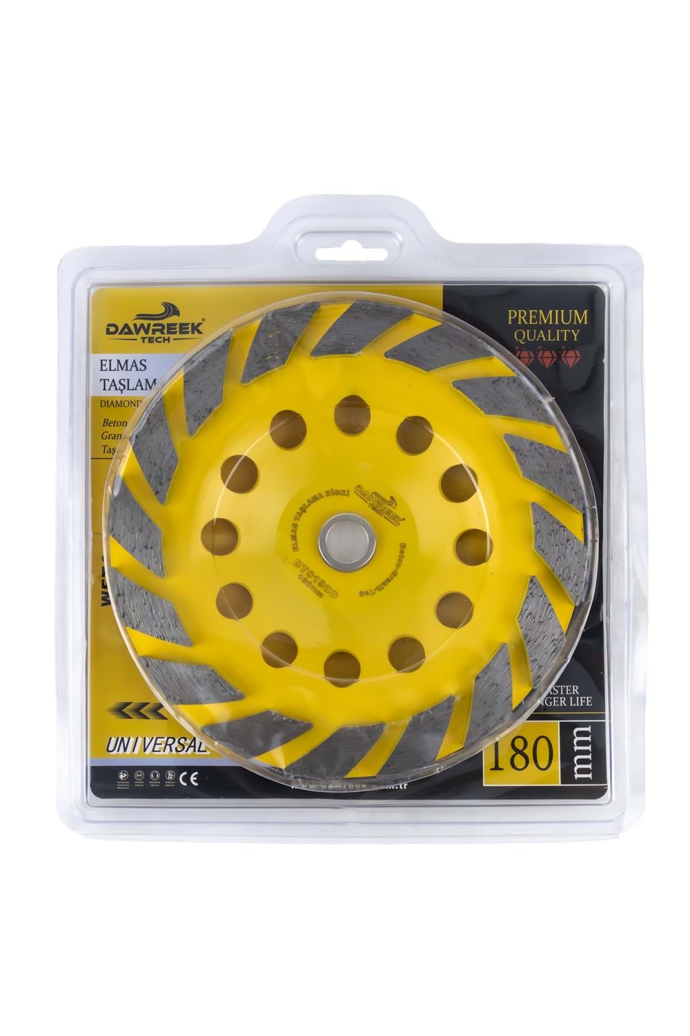 180mm Kalın Turbo Elmas Taşlama Diski