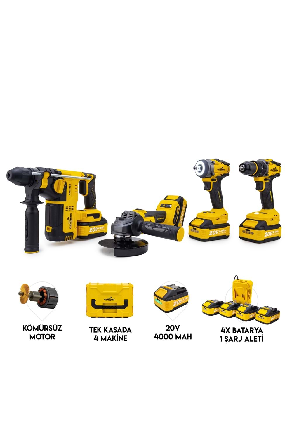Akülü 4'lü Set DT01S4