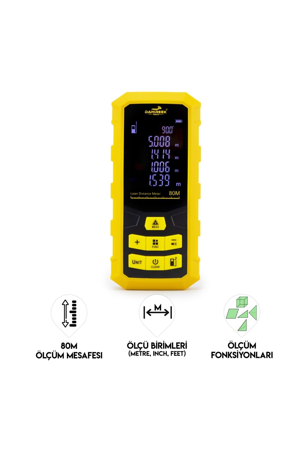 Mesafe Ölçer H01 YELLOW