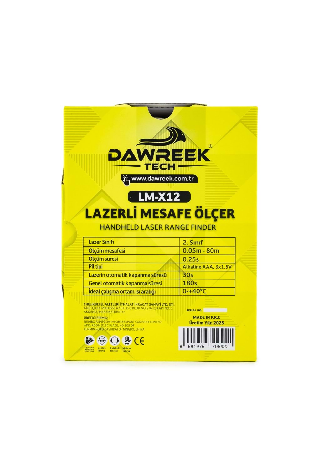 Mesafe Ölçer E40 YELLOW