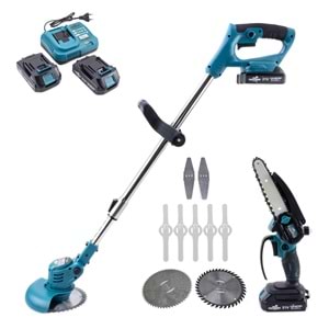 Şarjlı Tırpan + Testere BLUE