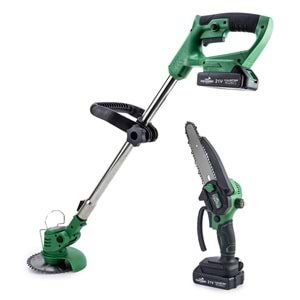 ŞARJLI TIRPAN+TESTERE GREEN