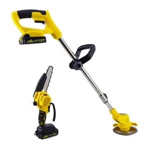 Şarjlı Tırpan + Testere YELLOW