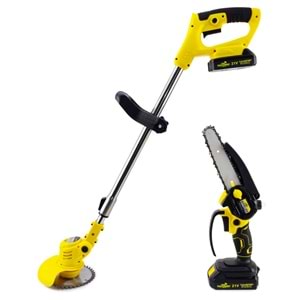 Şarjlı Tırpan + Testere YELLOW