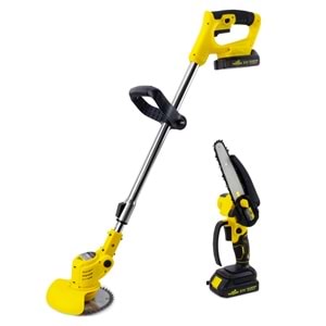 Şarjlı Tırpan + Testere YELLOW