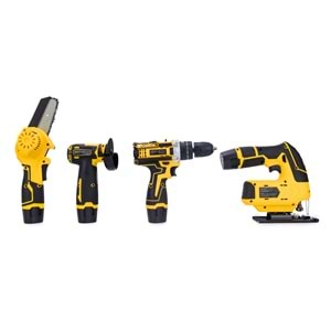 DÖRTLÜ SET DW (Mini testere+ avuç taşlama+akülü vidalama+dekupaj)