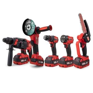 Beşli set MW350R (10mm Ç.Mandren+S.Sıkma+Ş.Spral+Ş.Hilti+Budama)